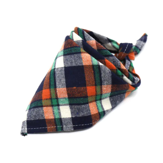 Scottish Check Cotton Baby Bib for Kids (Large Size)
