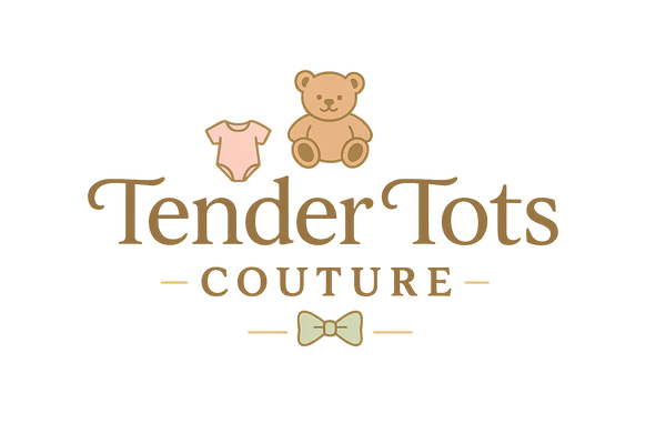 Tender Tots Couture logo that will attract customers to my store